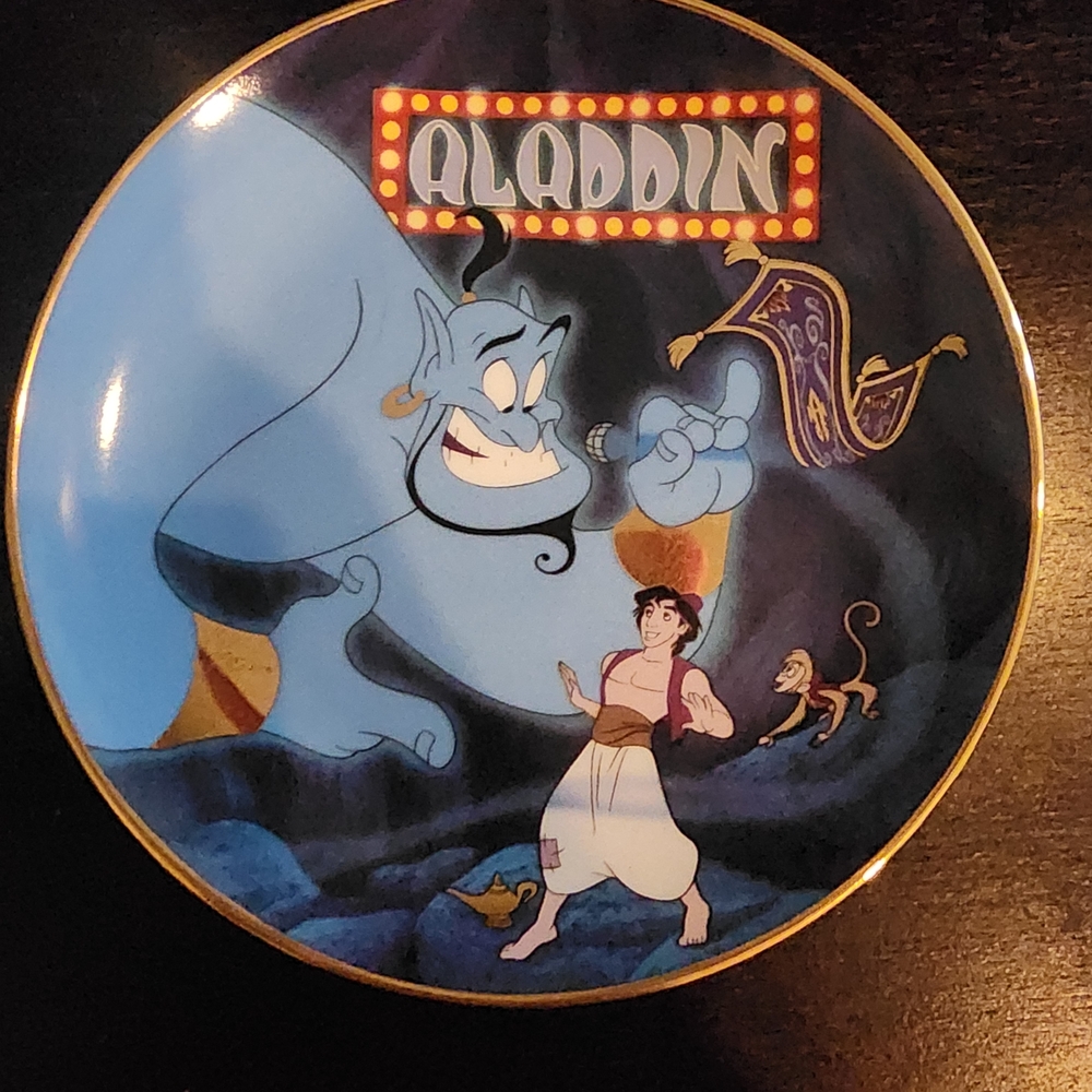 Bradford Exchange Disney Aladdin A Friend Like Me Collector Plate 1993 Preowned
